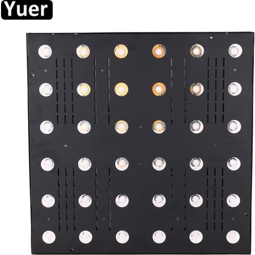 New 36x3W RGB LED Flat Flood Matrix Light DMX Sound Spot Control LED Bar Pixel Lights DJ Disco Party Stage Effect Strobe Lights