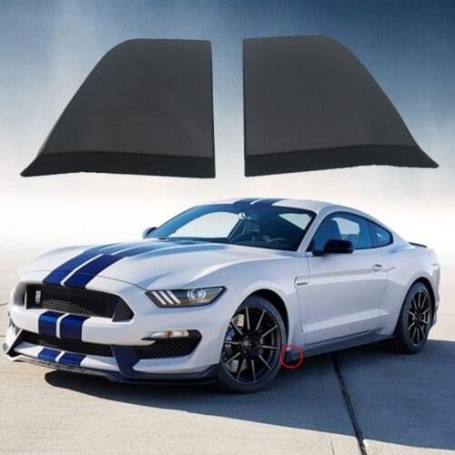 A Pair Car Front Bumper Side Skirt Spoiler Guard Winglets Protector For 2015-2018 For Ford For Mustang ABS Plastic