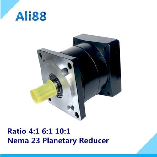 Low Noise Ratio 4:1 6:1 10:1 Planetary Gear Reducer For NEMA23 Stepper Motor High Precision Speed Reducer Planetary Gearbox