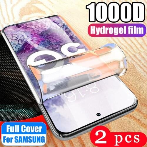 Full cover for samsung galaxy s20 ultra s10e s10 lite s9 s8 plus s7 edge hydrogel film phone screen protector Not Glass