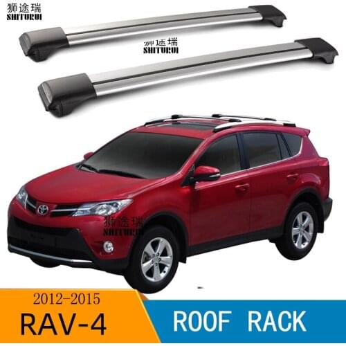 SHITURUI 2Pcs Roof bars For TOYOTA RAV 4 IV (_A4_) 2012 - 2019 Aluminum Alloy Side Bars Cross Rails Roof Rack Luggage