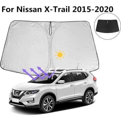 For Nissan X Trail X-Trail Rogue t32 2015-2020 Car Windshield Sunshades Front Window UV Rays Visor Cover Protection Accessories