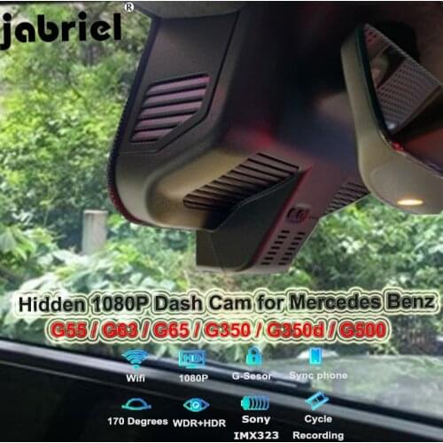 Jabriel for 2019 2020 Mercedes Benz G Class G500 G350 G350d G55 G63 G65 AMG w463 w463a 1080P Hidden WiFi Car Dvr Dash Camera