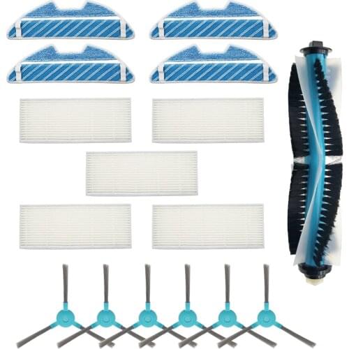 Hepa Air Filter Mop Cloth Main Roller Side Brush Parts for Cecotec Conga1290 1390 Robot Vacuum Cleaner Spare Accessories