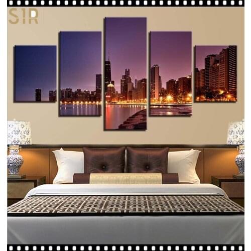 World Famous Architecture Beauty HD Five Wall Painting Decorative Painting Anime Posters Wall Decor Anime Decor Room Decor