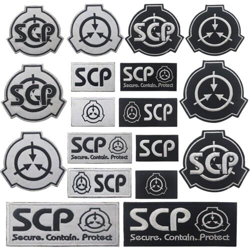 Embroidered SCP Foundation Patch Tactical Battle Badge Military Clothing Backpack Logo Natural Hobby Armband Patch