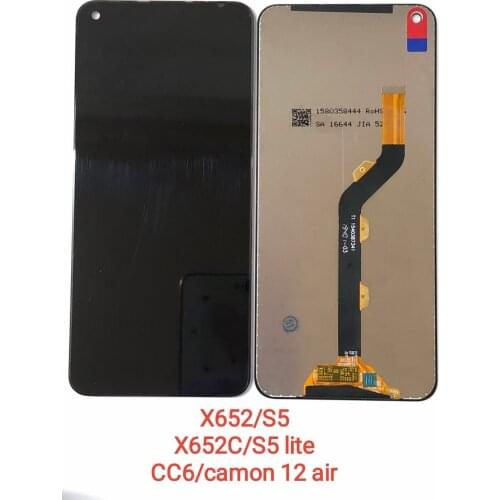 Replacement LCD For Infinix S5 lite X652 LCD Display With Touch Screen Digitizer Assembly For Infinix X652 Glass