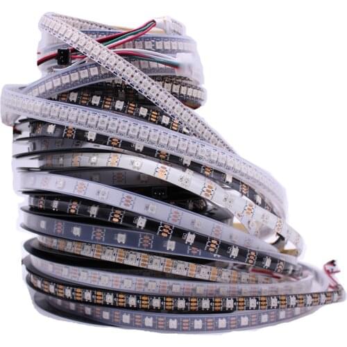 1m/5m WS2812B 30/60/144 pixels/leds/m Smart led pixel strip,Black/White PCB,WS2812 IC;WS2812B/M ,IP30/IP65/IP67 DC5V