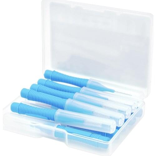 10Pcs 0.6-1.5mm Interdental Brushes Health Care Tooth Push-Pull Escova Removes Food And Plaque Better Teeth Oral Hygiene Tool