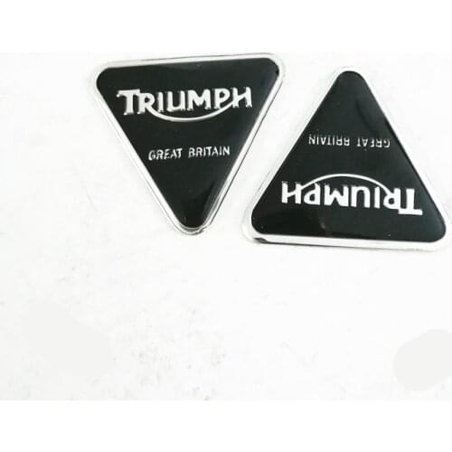 3D Motorcycle Decal Screw Patch Sticker Case for Triumph 675/675R SPEED TRIPLE 1050/1050R TIGER 800 Aluminum Epoxy Black