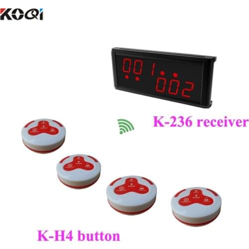 433MHZ Restaurant Or Cafe Shop Waiter Calling System 1 Host receiver 20 waiter call button