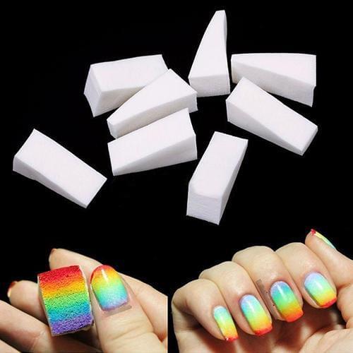 8Pcs Beauty Nail Sponges for Acrylic Manicure Gel Nail Art Care DIY UV Tool