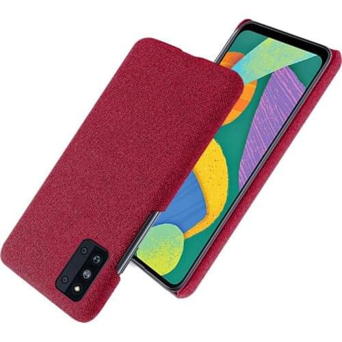 Phone Case For Samsung Galaxy F52 Fabric Texture Business All-inclusive A82 5G Silicone Soft Shell Protect Back Cover