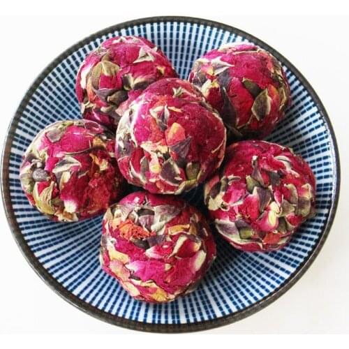 Blooming Rose corolla flower ball, Yunnan specialty rose flower, handmade dragon ball rose bud, Baking decoration