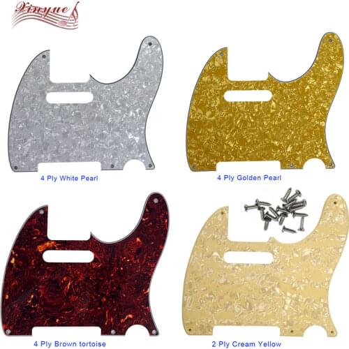 Pleroo Guitar Parts - For US 5 Mounting Screws Hole Tele Standard Guitar pickguard