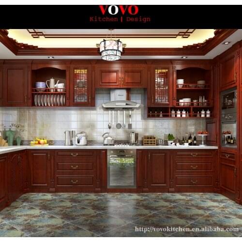 China wood kitchen cabinets