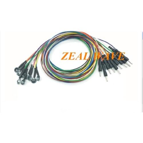 Reusable Brain Electrode Wire Set Φ10mm Cast Electrode Copper Plated Silver Chloride Φ2.0mm Pin Type