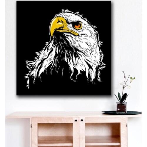 Fashion Oil Painting animal Bald Eagle Paiting Home Decor On Canvas Modern Wall Art Canvas Print Poster Canvas Painting No Frame