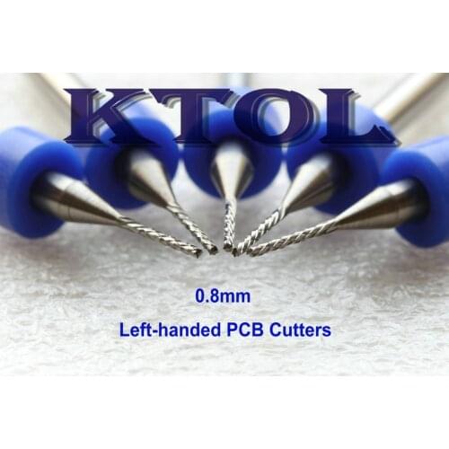 New DOWN Cutter- 3.175*0.8mm Micro PCB End Mill Bits,Imported Tungsten Carbide Milling Cutter Tools CNC PCB Bits Router Set