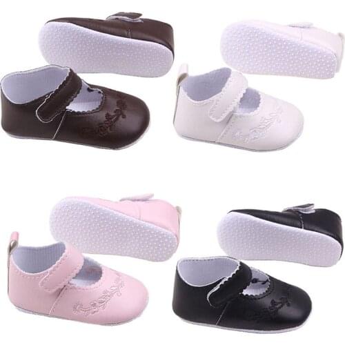 New Kid Girl Pu Leather Princess Crib Shoes Newborn Comfy Outdoor Baby Shoes 0-1 Years New BS13