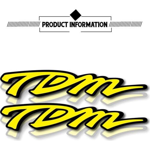 New Motorcycle Bicycle Fuel Tank Sticker Wheel Helmet MOTO Waterproof Reflective Logo For Yamaha Tdm 850 TDM