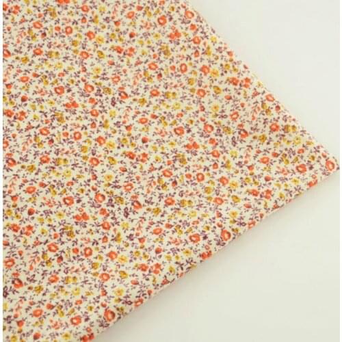 New Arrival Lovely Color Flowers Design Patchwork Fabrics Clothing Home Textile Doll Fat Quarter Scrapbooking 100% Cotton Fabric