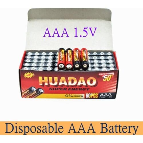 Disposable battery1.5v Battery AAA Carbon Batteries Safe Strong explosion-proof 1.5 Volt AAA Battery UM4 Batery No mercury