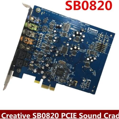 Original disassemble,For Creative SB0820 Sound Blaster X-Fi Xtreme Audio PCI-E Sound Card,100% working good