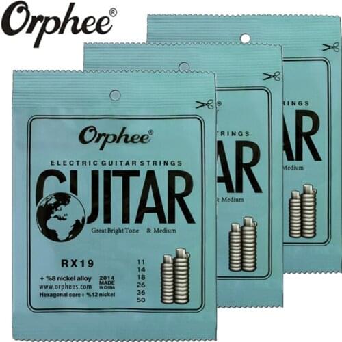 Orphee RX19 011-050 Electric Guitar Strings Nickel Alloy String Super Light Tension guitar Accessories 3 set