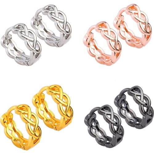 Peixin New 15x15mm Brass Womens Earring Fasteners Fashion Popular Hollow Pattern Design Earrings Hook Clasp Jewelry Findings