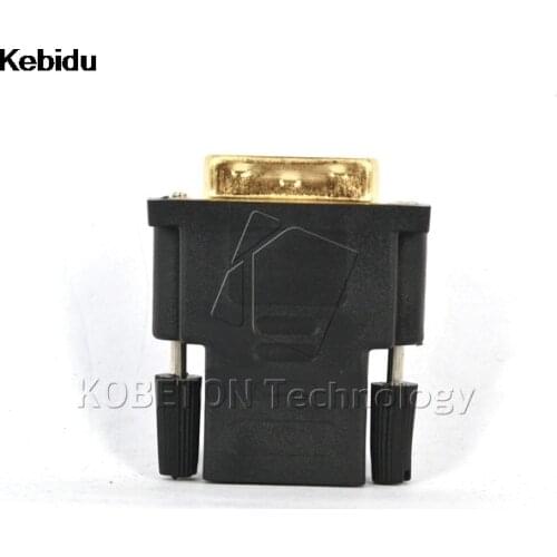 New 24+1 DVI Male To HDMI-compatible Female PC to TV Adapter Converter Support 1080P for HDTV LCD DVI-D Gold Plated Adapter