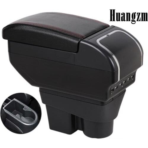 Armrest For Skoda Rapid 2013-2017 Central Store Content box with cup holder ashtray USB Charging products interior car-styling a