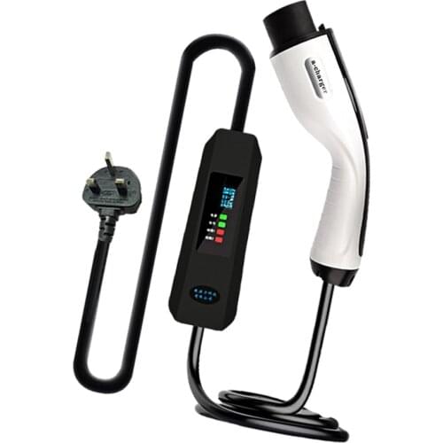 Portable EV Charger Type 2 5 meter 16FT 16A EU Plug 220V Fast Charging