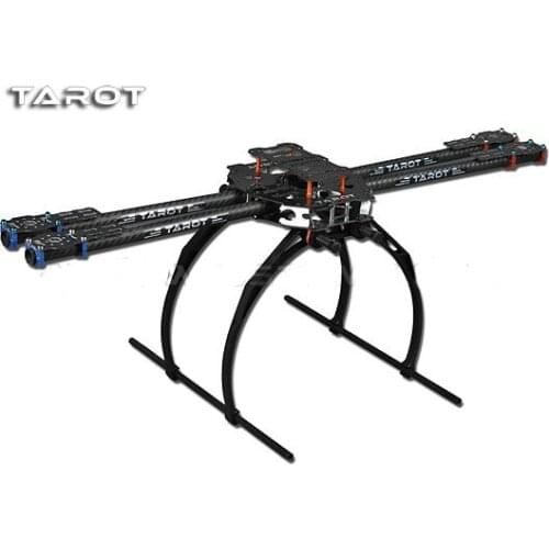 RCMOY 650 4-Axis Folding 3K Carbon Fiber Aluminum Tubes Frame Kit TL65B02 For Quadcopter Aircraft