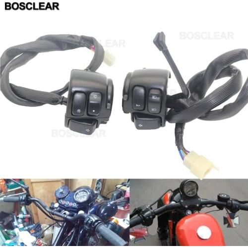 Handlebar Horn Turn Signal Light Control Switch For HA-RLEY Touring Sportster XL 883 SOFTAIL, DYNA, SPORTSTER, V-ROD 1996-2012