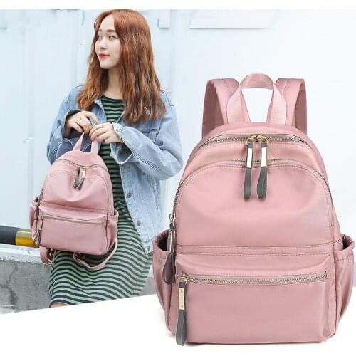 Casual Oxford Backpack Women Black Waterproof Nylon Shoulder Bag School Bags for Teenager Girls High Quality Travel Backpack