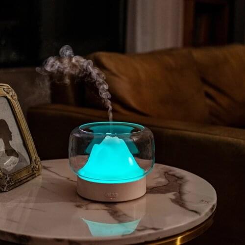 Ultrasonic Air Humidifier Aroma Diffuser 400ML Essential Oil Aromatherapy Difusor With Warm and Color LED Lamp Humidificador