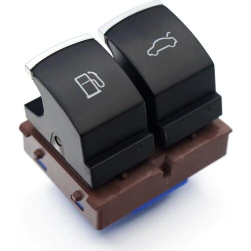 High quality Chrome Gas Door Fuel Tank Switch Trunk Luggage Button For VW Volkswagen Passat B6 B7 CC JETTA EOS 2003- 35D959903