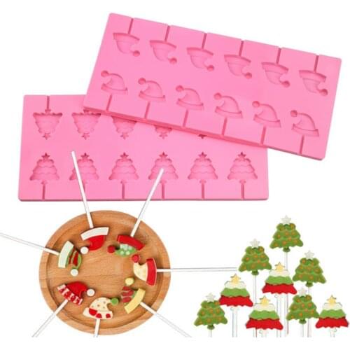 1 Set Lollipop Mold Easy to Demold Non-stick Silicone Pastry Mold Food Grade Materials 12 Cavity Chocolate Mold Safe Candy Mold