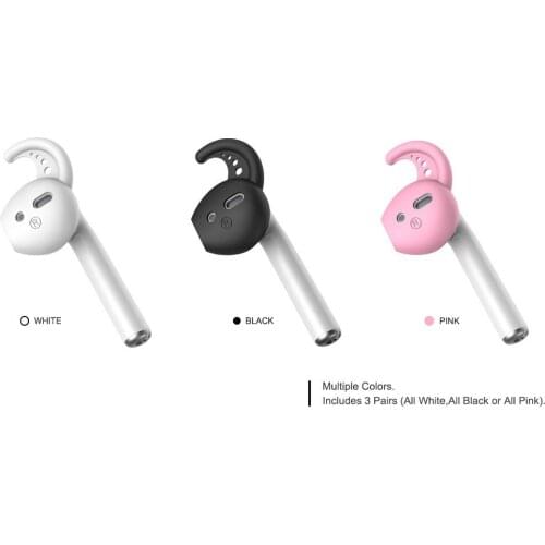 1 Pair Soft Silicone Earhooks for Airpods Anti-slip Ear Caps Earphone Holders Cover Case for AirPods Ear Buds