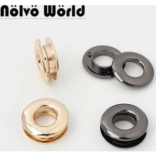 10-50 pieces 5 colors 13mm 1/2" force fitting round grommet,bags shoes double face pressed metal eyelets bulk order