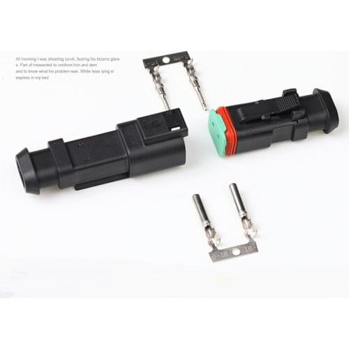 100 Sets DT Connectors 2 Pin DT04-2P-E008/DT06-2S-E008 Automobile waterproof wire electrical connector plug 22-16AWG