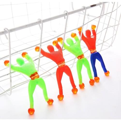 12pcs/Lot Sticky Wall Climbing Climber Boy Kids Party Toys Fun Favors Birthday Gift Boys' Favorite Toy