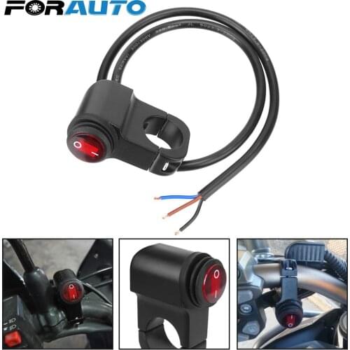 12V Headlight Aluminium Alloy Waterproof On/Off Switch Motorcycle Handlebar Fog Spot Light Light Switch