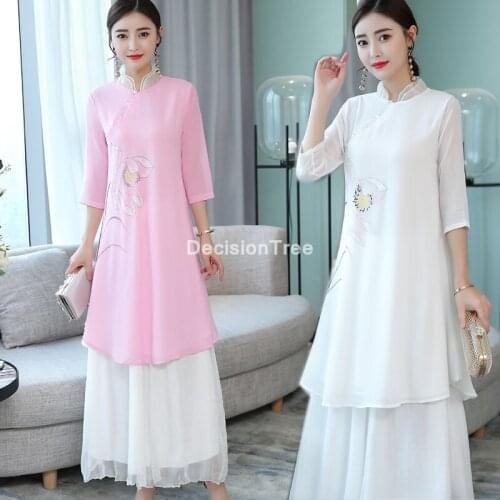 2021 chinese dress floral print qipao vintage silk party qipao vestido long robe cheongsam traditional qipao elegant party dress