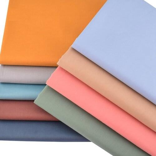 9PCs/Set 50x50/40cm Mixed Color Cotton Fabric Interlinings & Linings Iron On Sewing Patchwork Pure Color Adhesive Cloth