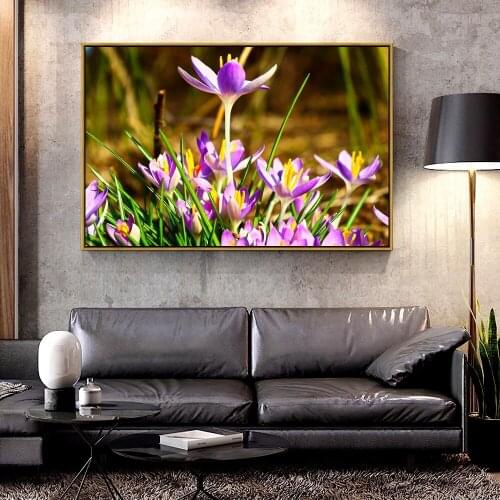 Artcozy Oil Canvas Painting crocus For Home Decoration Wall Art