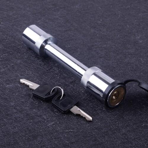 Beler Stainless Steel 5/8" RV Trailer Hitch Pin Lock for 2"x2" Towing Receivers Tube with 2 Keys MIC-HL-227C
