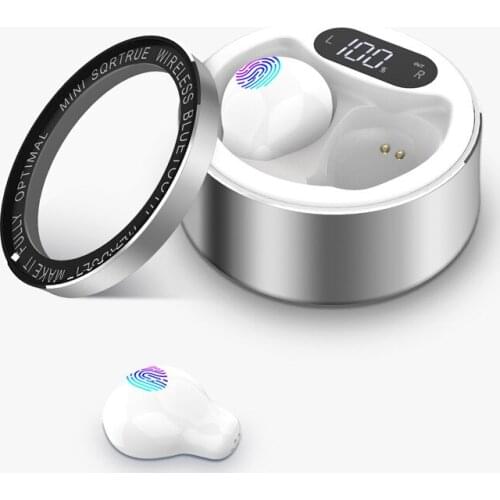 X26 Headset Ultra Mini Wireless TWS Earphone Hidden Small Bluetooth Headset Touch Control Earbud With LED Power Display