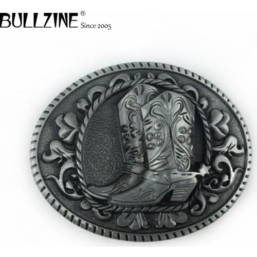 Bullzine zinc alloy belt buckle Western boots belt buckle retro cowboy jeans gift belt buckle FP-03250 drop shipping